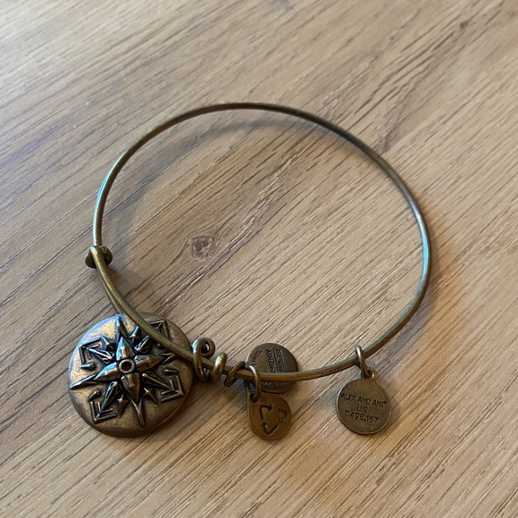 Alex & Ani Bronze Compass Bracelet - Picture 5 of 8